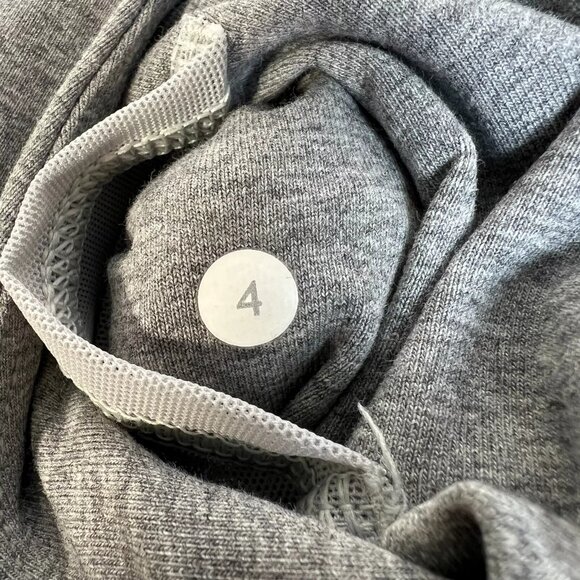 Lululemon Womens Light Gray Pocket Sleeveless Running Pullover Hoodie Size 4 - Picture 9 of 12